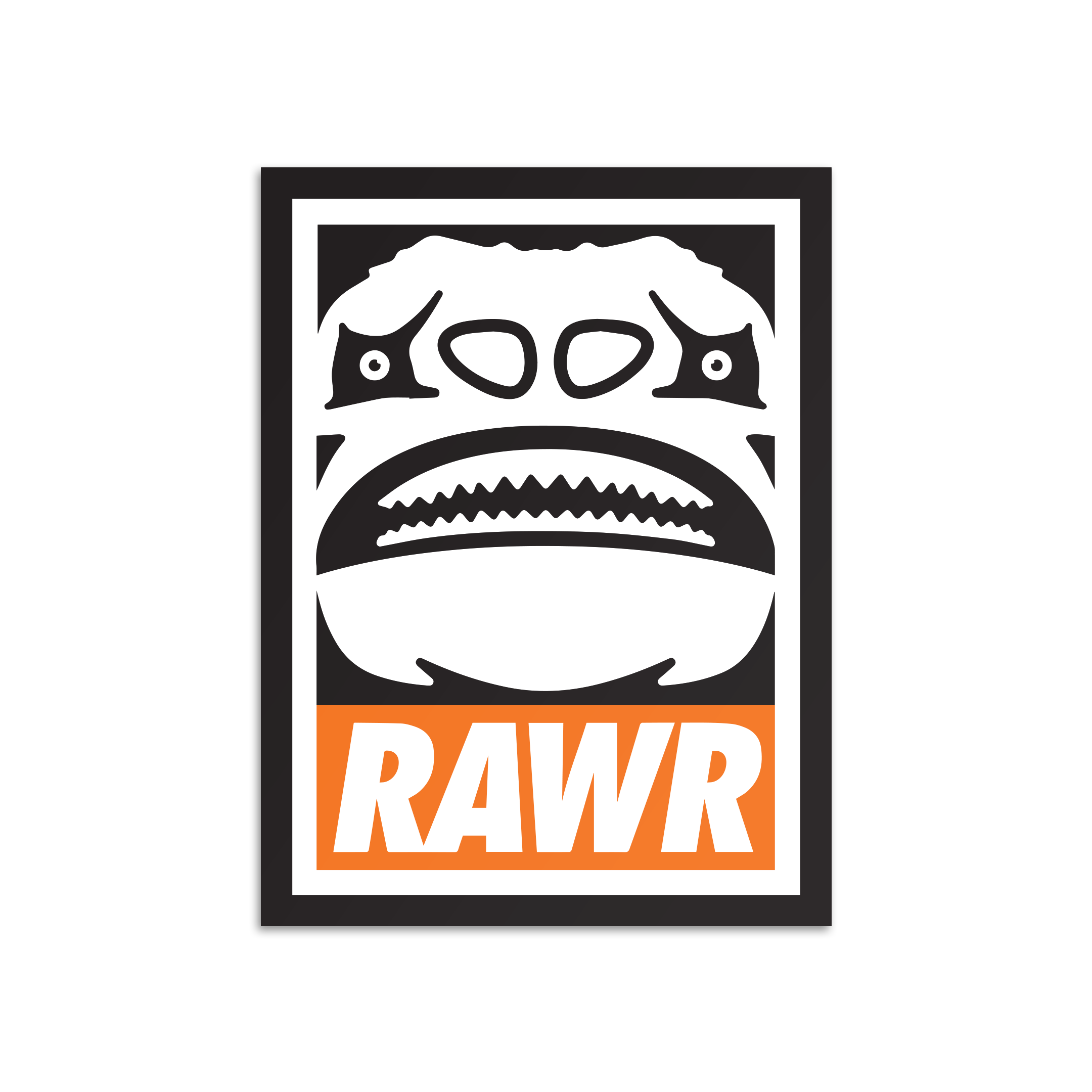 RAWR Dinosaur Sticker – Jacksonville Decal – Durable Vinyl Sticker